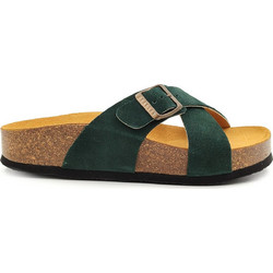 Plakton Γυναικεία Σανδάλια Suede Ανατομικά Κυπαρισσί 345638