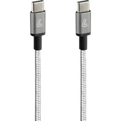 Lampa Spiral Stainless USB-C to USB-C 60W 1m Silver 8000692387344