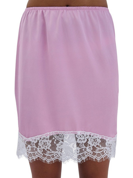 Combos Knitwear Μίνι Φούστα Σατέν Ροζ S6ELSM0083