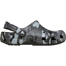 Crocs Classic Clog Camouflage Παιδικά Παπούτσια Θαλάσσης για Αγόρι Ανατομικά Ανθρακί 211879-0DD