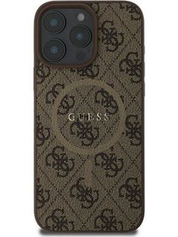 Guess 4G Classic MagSafe Case Brown (iPhone 16 Pro)