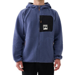 4F Ανδρική Ζακέτα Fleece με Κουκούλα και Φερμουάρ Μπλε 4FWAW25TFLEM336-32S