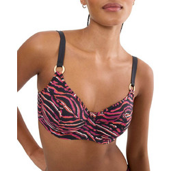 Triumph Summer Wild Bikini Top Animal Print Μαύρο Φούξια 10226562