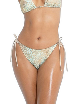 Bluepoint Wild Cat Bikini Brazil Animal Print Τιρκουάζ Χρυσό 26065010-09