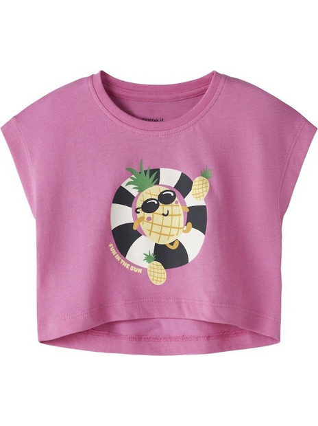 Name It Pineapple Παιδικό Crop Top Κοντομάνικο Φούξια 13228148