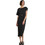 Namaste Elaris Midi Καλοκαιρινό Καθημερινό Φόρεμα Μαύρο SS0826003