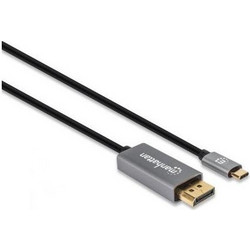 Manhattan Καλώδιο DisplayPort 1.4 to USB-C Male 3m Black 354851