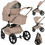 Lionelo Freya Καρότσι Μωρού 3 σε 1 Beige Sand