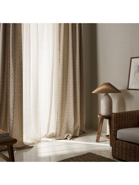 Gofis Home Κουρτίνα Παραθύρου Floral με Σιρίτι 130x270 Zaklin 120