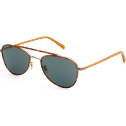 Oliver 1372ST Ανδρικά Γυαλιά Ηλίου Aviator Μεταλλικά Χρυσά με Πράσινο Φακό