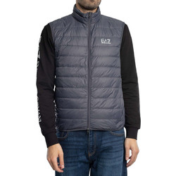 EA7 Αμάνικο Ανδρικό Μπουφάν Puffer Ανθρακί 8NPQ06PNGPZ-U8115