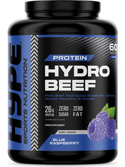 Hype Premium Hydro Beef Blue Raspberry Πρωτεΐνη Γράμμωσης Χωρίς Λακτόζη 1.8kg