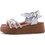 Love4shoes Καλοκαιρινές Γυναικείες Πλατφόρμες Χαμηλές Δερμάτινες Λευκές 1423