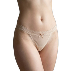 Milena By Paris Γυναικείο String με Δαντέλα Μπεζ 6963