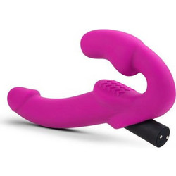 Blush Temptasia Estella Strapless Strap On 24cm με Δόνηση Ροζ