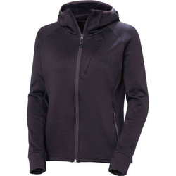 Helly Hansen Γυναικεία Ζακέτα Φούτερ Μακριά με Κουκούλα και Φερμουάρ Μαύρη 49585-660