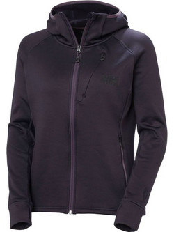 Helly Hansen Γυναικεία Ζακέτα Φούτερ Μακριά με Κουκούλα και Φερμουάρ Μαύρη 49585-660