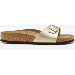 Birkenstock Madrid Δερμάτινα Γυναικεία Σανδάλια Ανατομικά Χρυσά 1016107