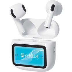Celebrat W76 Ακουστικά Bluetooth Earbud White