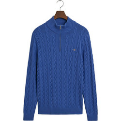 Gant Ανδρικό Πουλόβερ με Φερμουάρ Μπλε 3G8050603-407