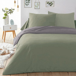 Isadore Lorraine Σετ Σεντόνια Υπέρδιπλα 240x260 Love your bed Χακί Γκρι