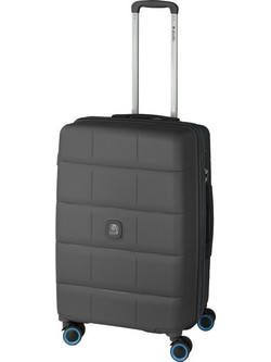 Dielle 210 Βαλίτσα Μεσαία 65x41x27cm με 4 Ρόδες Μαύρη