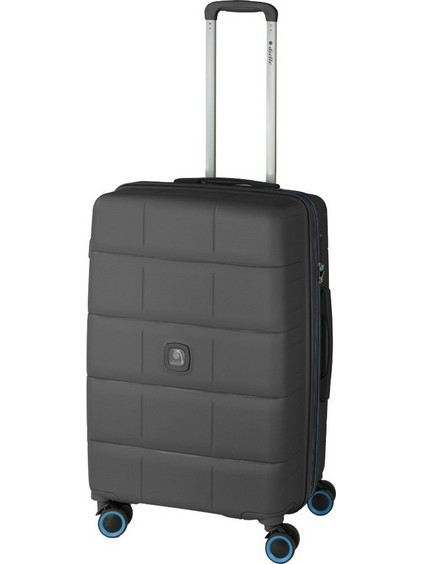 Dielle 210 Βαλίτσα Μεσαία 65x41x27cm με 4 Ρόδες Μαύρη