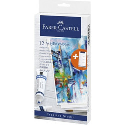 Faber-Castell Σετ Ακρυλικά Χρώματα Ζωγραφικής 20ml 12τμχ