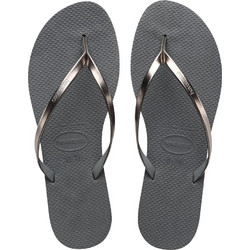 Havaianas Γυναικείες Σαγιονάρες Αντιολισθητικές Ασημί 4135102-5037