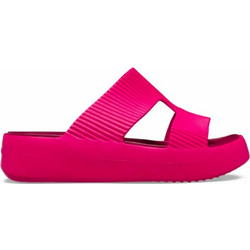 Crocs Getaway Groove Γυναικείες Παντόφλες Καλοκαιρινές Flatforms Ανατομικές Αντιολισθητικές Φούξια 210701-6ZQ