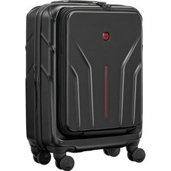 Wenger Amplix Βαλίτσα Καμπίνας 54x38x23cm με 4 Ρόδες Μαύρη