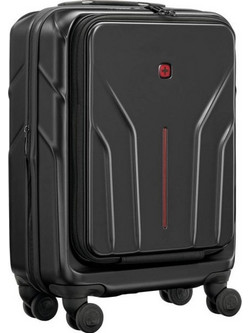 Wenger Amplix Βαλίτσα Καμπίνας 54x38x23cm με 4 Ρόδες Μαύρη