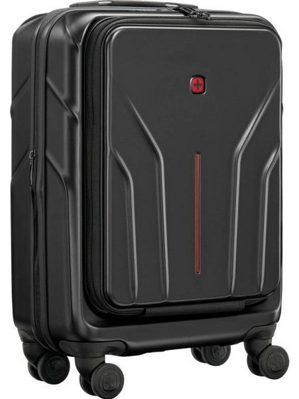 Wenger Amplix Βαλίτσα Καμπίνας 54x38x23cm με 4 Ρόδες Μαύρη