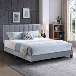 Woodwell Κρεβάτι Διπλό Υφασμάτινο 140x190cm Ε8804,11
