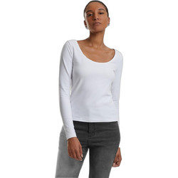 Urban Classics Γυναικείο Χειμερινό Top Βαμβακερό Λευκό TB7162-00220