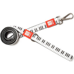 Max & Molly Piano Λουρί Σκύλου 1.2m x 25mm Μαύρο Λευκό