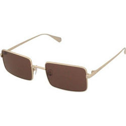 Max & Co MO0161 32E Γυναικεία Γυαλιά Ηλίου Ορθογώνια Μεταλλικά Χρυσά με Καφέ Φακό