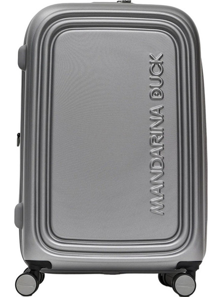 Mandarina Duck Logoduck P10SZV32-466 Βαλίτσα Μεσαία 69x45x32cm με 4 Ρόδες Ασημί