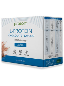 ProLon L-Protein Chocolate Φυτική Πρωτεΐνη Χωρίς Λακτόζη & Γλουτένη 14x49gr
