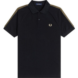 Fred Perry Ανδρική Μπλούζα Polo Κοντομάνικη Μαύρη M2304-102