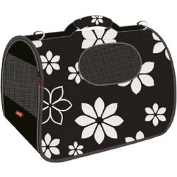 Zolux Flower Τσάντα Μεταφοράς Σκύλου Μαύρη Λευκή 43.5x25x28.5cm