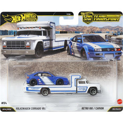 Mattel Hot Wheels Premium Team Transport Volkswagen Corrado VR6 & Retro Rig