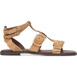 Inuovo Γυναικεία Σανδάλια Suede Μπεζ E35010