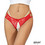 Adalet Hope Γυναικείο Sexy String Αυτοκινήτου με Δαντέλα Κόκκινο A-852