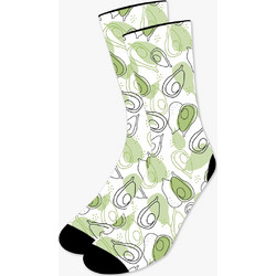 NODO Avocado Βαμβακερές Ανδρικές Κάλτσες Ψηλές με Σχέδια Πράσινο Mint PR10001