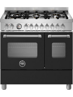 Bertazzoni MAS96L2ENET Κουζίνα Ηλεκτρική 58lt με Εστίες Αερίου 89.5cm