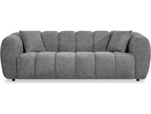 Symetron Opale Τριθέσιος Καναπές Γκρι 230x96x76cm SM3319.01