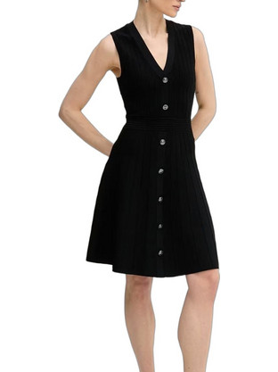 Guess Mini Καθημερινό Φόρεμα Πλεκτό Μαύρο W6GK53Z0658-JBLK