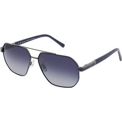 Invu INIB12615 B Ανδρικά Γυαλιά Ηλίου Aviator Κοκάλινα Μαύρα με Μαύρο Φακό