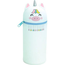Gim Happy Life Unicorn Κασετίνα Βαρελάκι Λευκή 300-01311